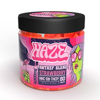 Haze Hybrid Fantasy Blend Strawberry 4000 mg Gummy 